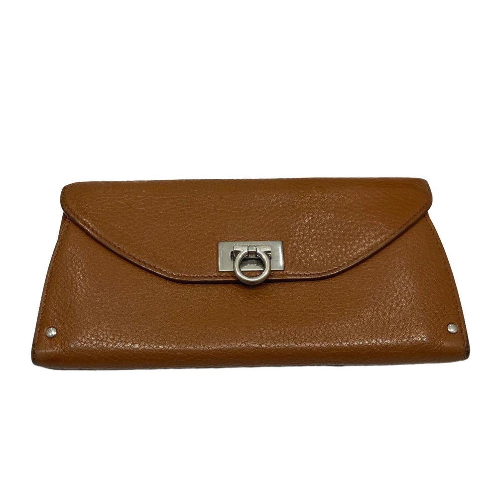 Salvatore Ferragamo Long Wallet Brown